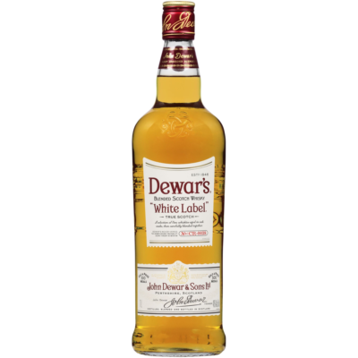 DEWARS WHITE LABEL 1L offers a smooth and rich flavor profile characterized by notes of honey