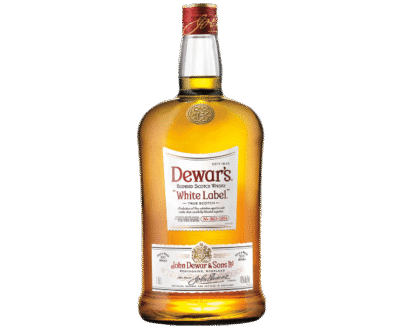 DEWARS WHITE LABEL is a blended Scotch whisky known for its smooth