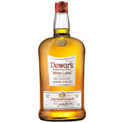 DEWARS WHITE LABEL is a blended Scotch whisky known for its smooth