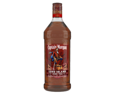 CAPTAIN MORGAN ICE TEA is a refreshing blend of smooth Caribbean rum infused with a mix of sweet tea and natural flavors. This 1.75L offering combines an authentic tea taste with hints of lemon and lime