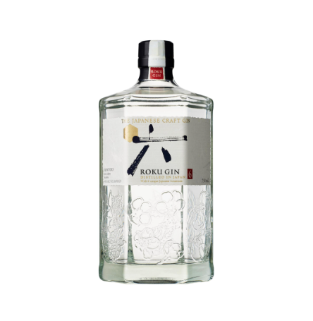 SUNTORY ROKU GIN is a premium Japanese gin embodying a unique flavor profile crafted with six Japanese botanicals