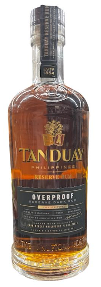 TANDUAY OVERPROOF RUM 750ML