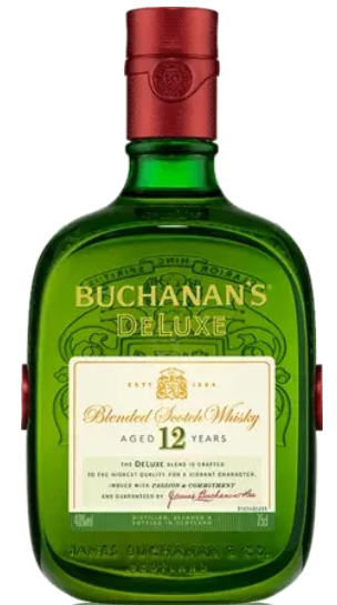 BUCHANANS SCOTCH 750ML is a distinguished blended Scotch whisky hailing from Scotland. It features a rich flavor profile characterized by notes of dried fruit