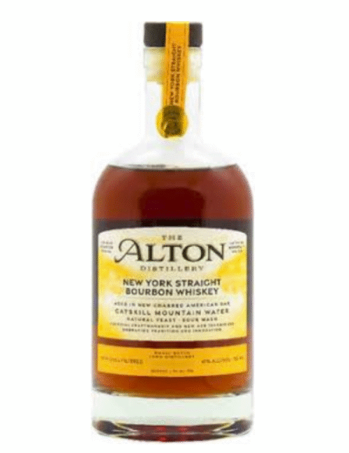 ALTON NEW YORK RYE BOURBON 750ML showcases a distinctive flavor profile that blends the spiciness of rye with the sweetness of traditional bourbon. Hailing from the rich agricultural landscape of New York