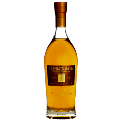 GLENMORANGIE 15 YRS is a Highland single malt scotch whisky known for its rich flavor profile featuring notes of dried fruits