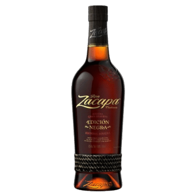 RON ZACAPA EDICION NEGRA is a premium dark rum hailing from the highlands of Guatemala. This expression features a complex flavor profile that includes notes of caramel