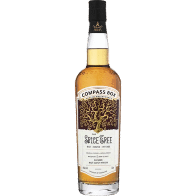 COMPASS BOX SPICE TREE is a blended Scotch whisky with a distinct flavor profile featuring rich layers of spice