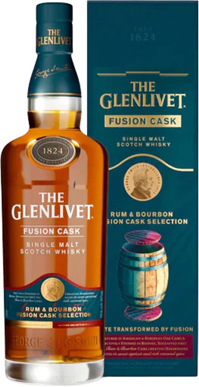 pdspimb0oxz0v-2296895_1747998111630 GLENLIVET FUSION CASK 750ML showcases a unique flavor profile that combines the classic smoothness of Glenlivet’s traditional Scotch with innovative cask finishes. This expression is characterized by notes of rich fruit