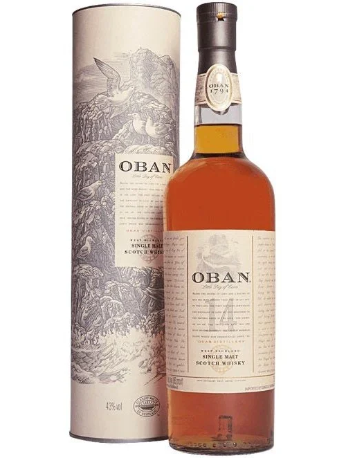 <p>OBAN 14 Year Old Scotch is a nuanced whisky hailing from the Highlands of Scotland. It features a balanced flavor profile with notes of citrus