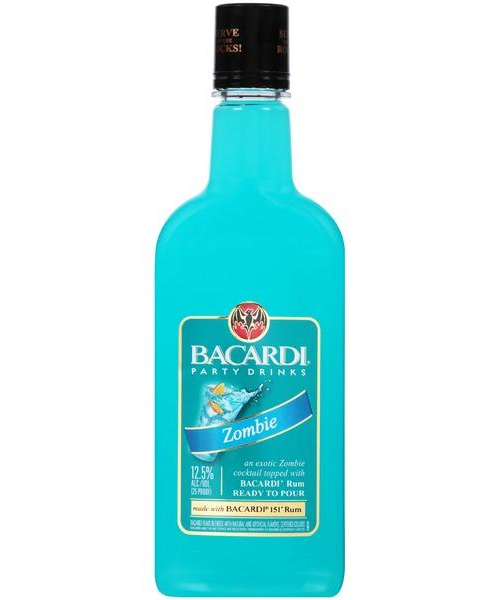 <p>BACARDI PARTY DRINKS ZOMBIE 750ML offers a tropical fusion of flavors