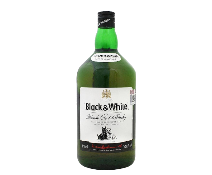 w0zgimb0ev423-2294198_1747981182026 BLACK & WHITE 1.75L is a blended Scotch whisky known for its smooth and light flavor profile