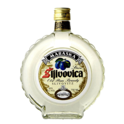 MARASKA SLIVOVITZ is a premium plum brandy hailing from the rich fruit-growing regions of Croatia. It features a distinctive flavor profile characterized by the natural sweetness of ripe plums complemented by subtle notes of spice and a clean