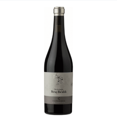 The CAPCANES PERAJ HA'ABIB NON MEVUSAL is a distinct red wine from the Montsant region of Spain. It showcases a rich flavor profile with notes of dark fruits