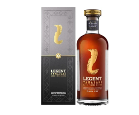 LEGENT YAMAZAKI FINISH 750ML showcases a unique blend of flavors derived from a mix of traditional bourbon and Japanese whisky techniques. This spirit features notes of sweet caramel