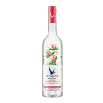 GREY GOOSE ESSENCE W PEACH/ROSEMARY is a premium flavored vodka