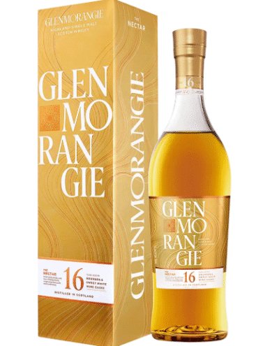 GLENMORANGIE NECTAR D'OR SAUTERNES is a single malt Scotch whisky hailing from the Highlands of Scotland. It is matured in ex-bourbon barrels and finished in Sauternes wine casks