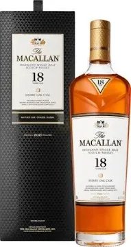 <p>The Macallan 18 Year Sherry Oak Cask offers a rich and complex flavor profile characterized by notes of dried fruit