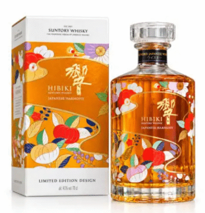 The Hibiki Japanese Harmony Chiso Limited Edition Design 2026 is a special-edition 43% ABV blended whisky released by the House of Suntory in collaboration with Chiso