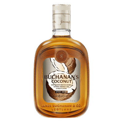 BUCHANANS SCOTCH COCONUT 750ML offers a unique blend of traditional Scotch whisky with tropical coconut notes. Crafted in Scotland